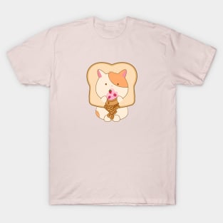 Kitty Eating Ice Cream Taiyaki T-Shirt